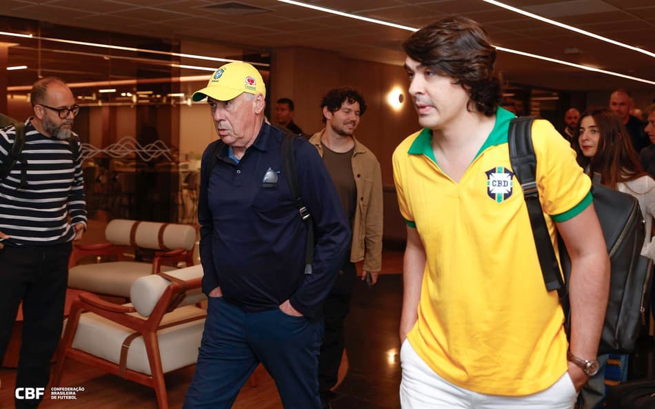 Carlo Ancelotti e Diego Fernandes - Seleção Brasileira