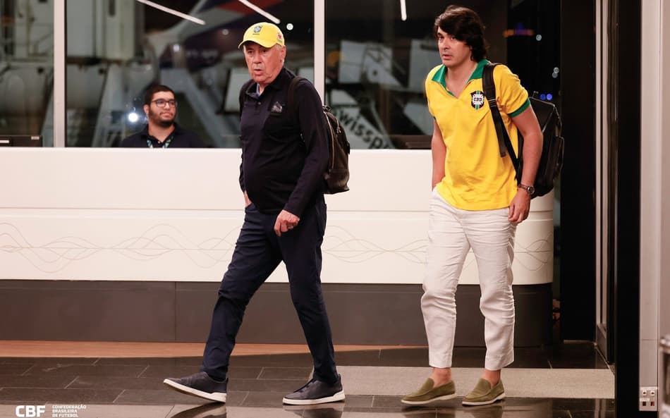 Carlo Ancelotti e Diego Fernandes - Seleção Brasileira