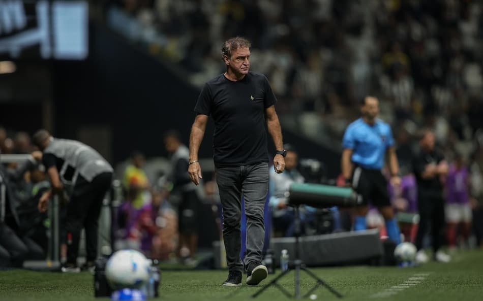 Cuca em Atlético-MG x Cienciano (Foto: Pedro Souza / Atlético)