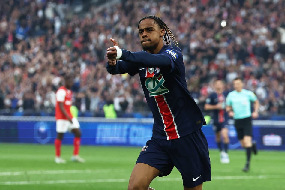 Barcola, um dos destaques do PSG na Champions League (Foto: Franck Fife/AFP)