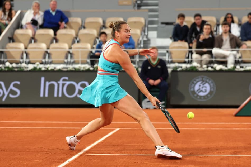 Bielorrussa Aryna Sabalenka na fácil vitória sobre Kamilla Rakhimova em Roland Garros (Foto: ALAIN JOCARD / AFP)