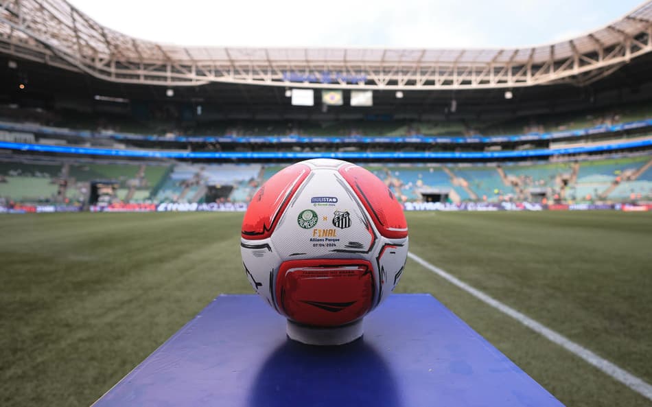 Palmeiras e Santos fizeram a final do Campeonato Paulista de 2024 no Allianz Parque. (Foto: Ettore Chiereguini/AGIF)