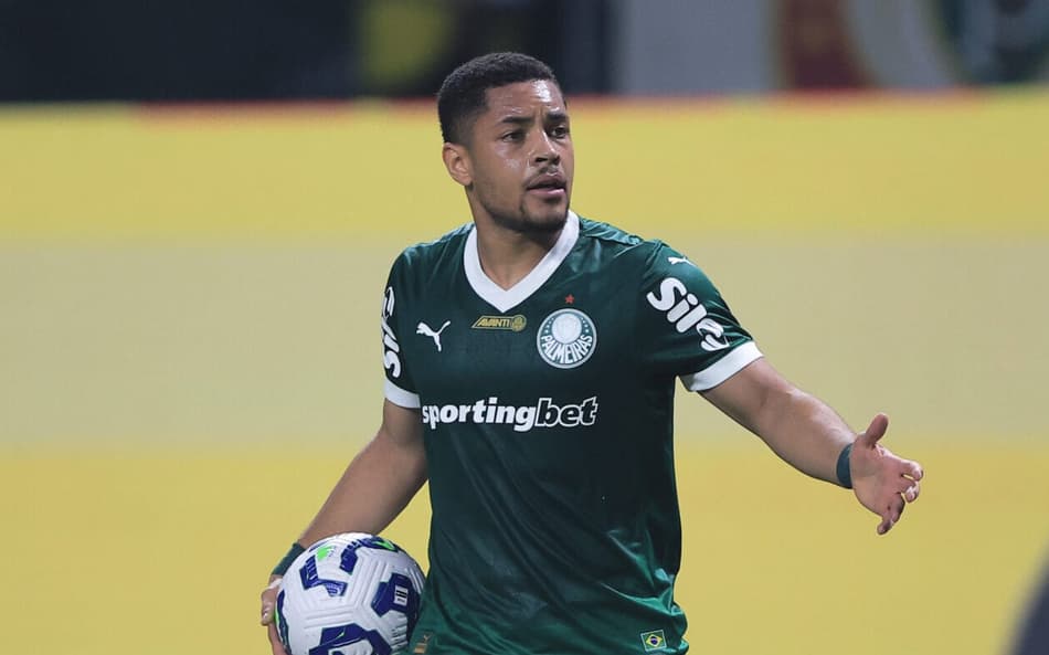 Vitor Roque, atacante do Palmeiras