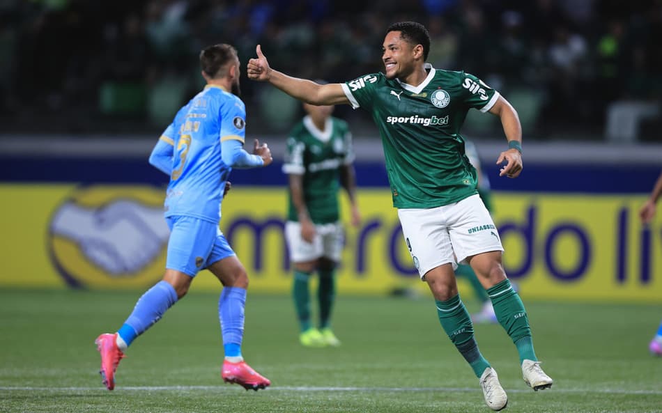 Vitor Roque, centroavante do Palmeiras