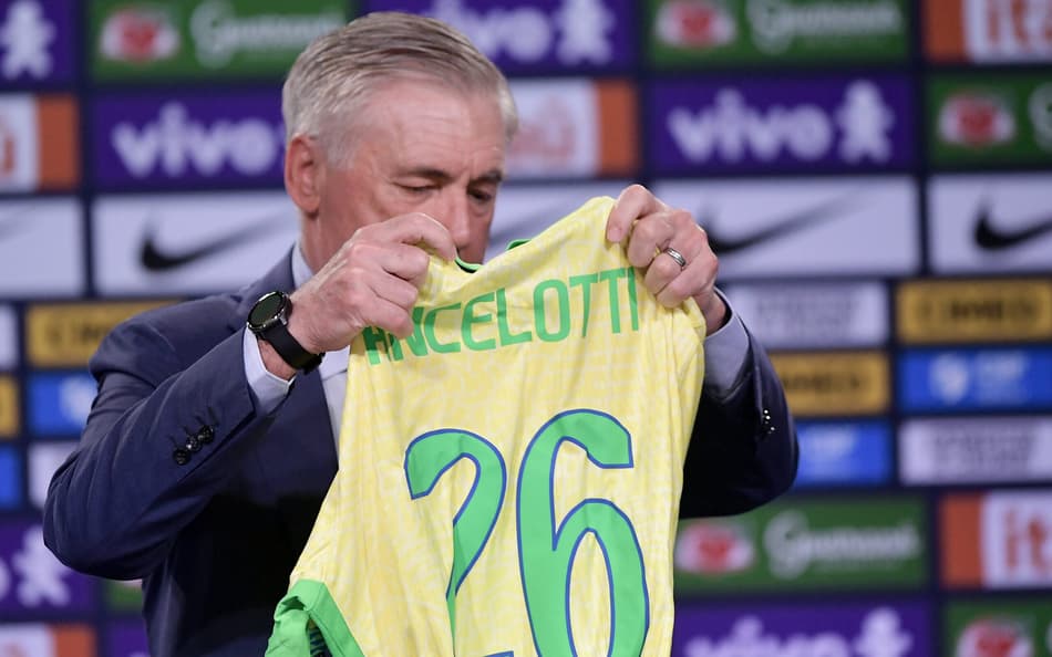 Ancelotti apresentado como técnico da Seleção