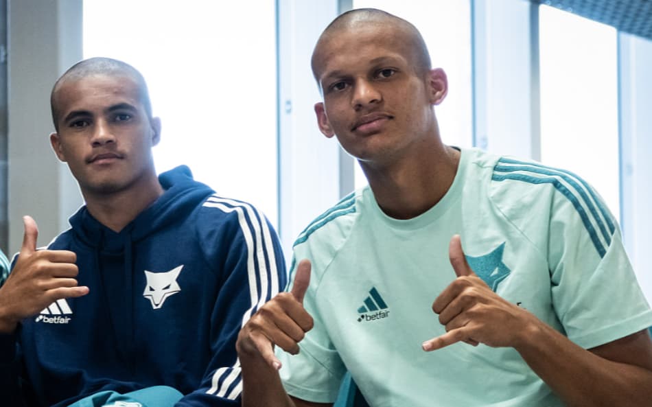 Murilo Rihkman, Kauã Prates e Janderson, do Cruzeiro (Foto: Gustavo Aleixo/Cruzeiro)