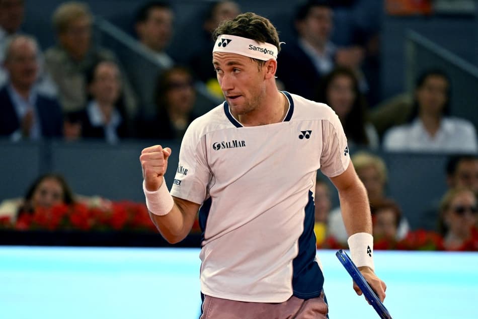 O norueuguês Casper Ruud vai jogar final inédita no domingo, em Madri