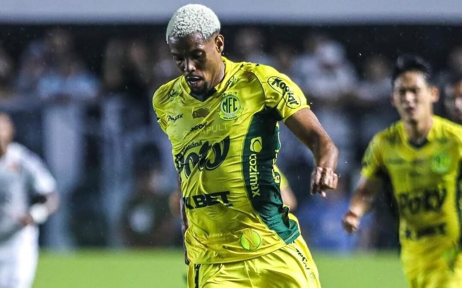 Iury Castilho em ação com a camisa do Mirassol Foto: Redes Sociais
