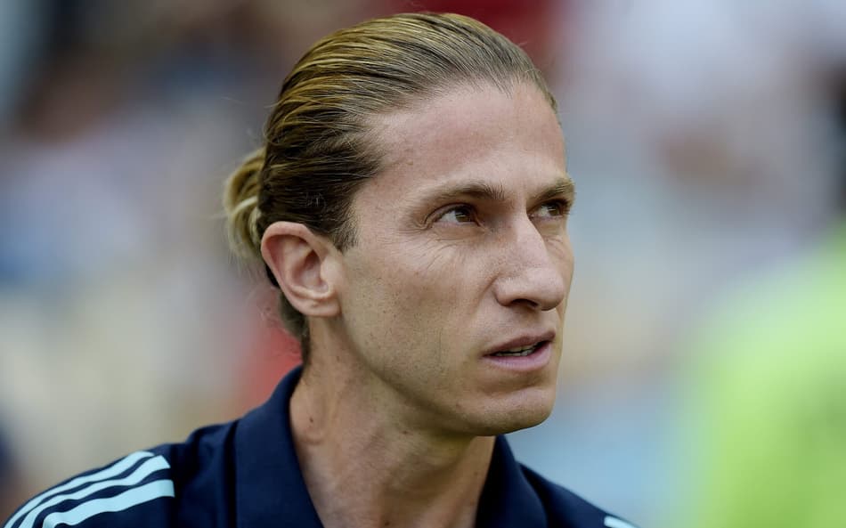 Filipe Luís durante o clássico entre Flamengo e Fluminense, pelo Campeonato Carioca