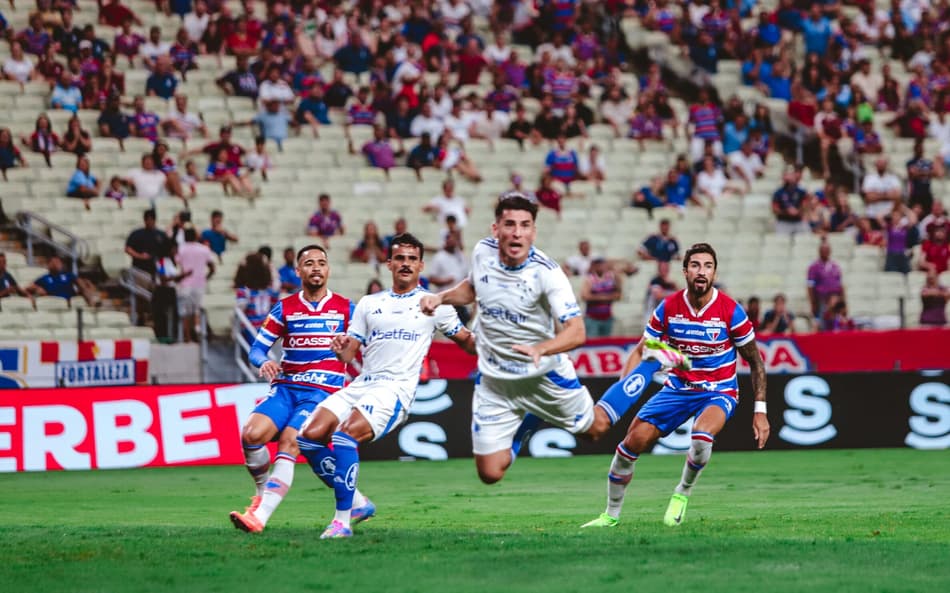 Partida entre Fortaleza e Cruzeiro, pelo Brasileirão (Foto: Matheus Amorim/Fortaleza EC)