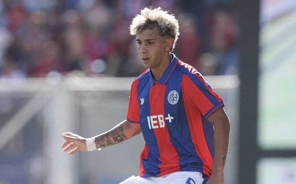 Elián Irala volante do San Lorenzo. Foto: Divulgação/CASL