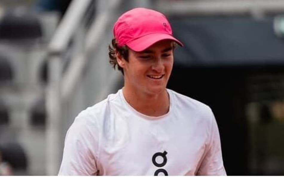 João Fonseca durante treino em Roma (Foto: Divulgação)