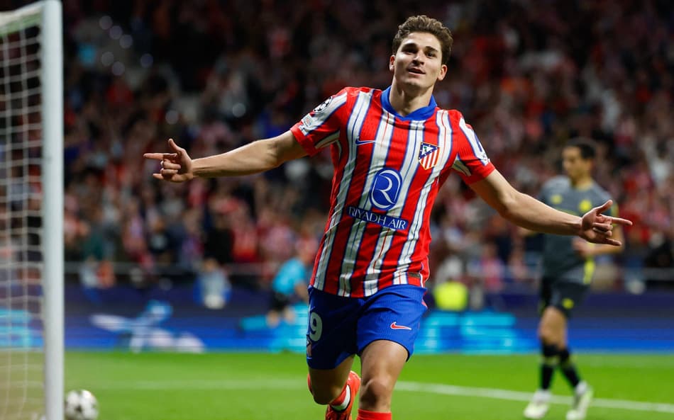 Julián Alvarez em ação pelo Atlético de Madrid