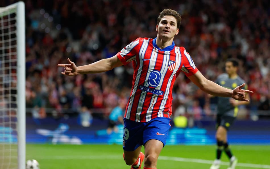 Julián Alvarez em ação pelo Atlético de Madrid