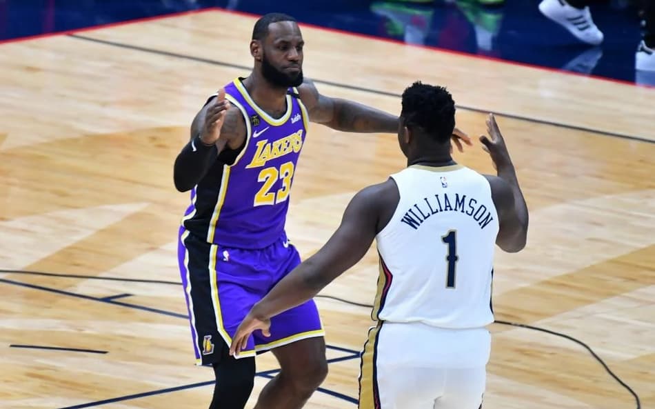 LeBron James e Zion Williamson