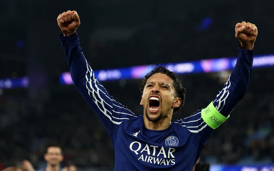 Marquinhos comemora vaga nas semis da Champions
