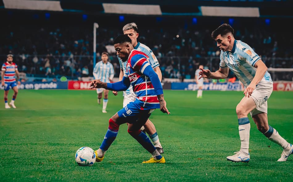 Partida entre Racing e Fortaleza, pela Copa Libertadores (Foto: Matheus Amorim/Fortaleza EC)