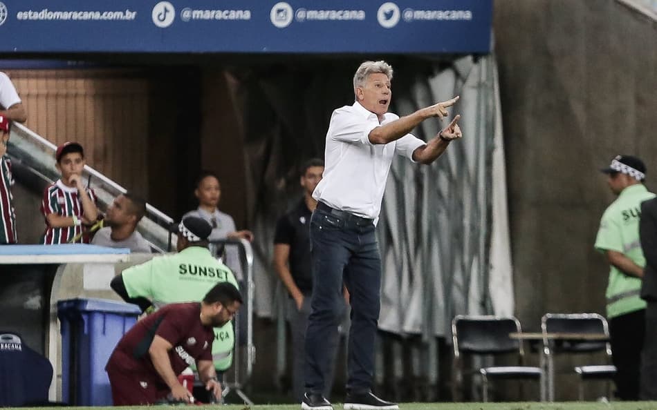 Renato Gaúcho na vitória do Fluminense sobre o Sport