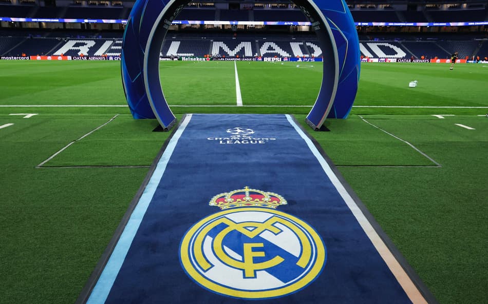 Santiago Bernabéu antes de Real Madrid x Borussia Dortmund. (foto: Thomas COEX / AFP)