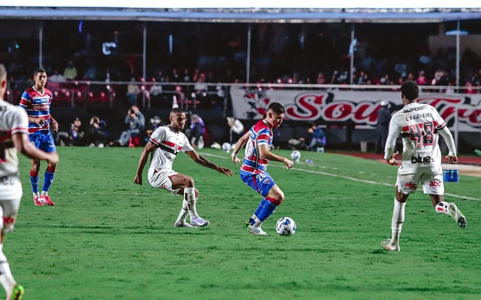 Partida entre São Paulo e Fortaleza, pelo Brasileirão 2025 (Foto: Matheus Amorim/Fortaleza EC)