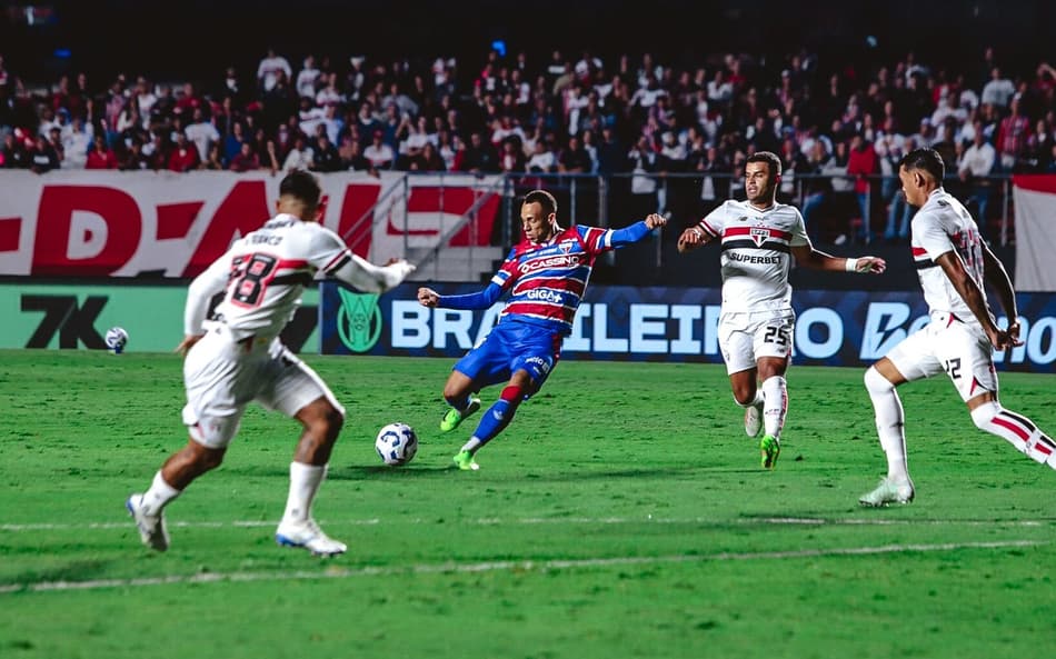 Partida entre São Paulo e Fortaleza, pelo Brasileirão 2025 (Foto: Matheus Amorim/Fortaleza EC)