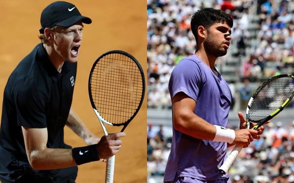 Sinner e Alcaraz se enfrentam na final em Roma