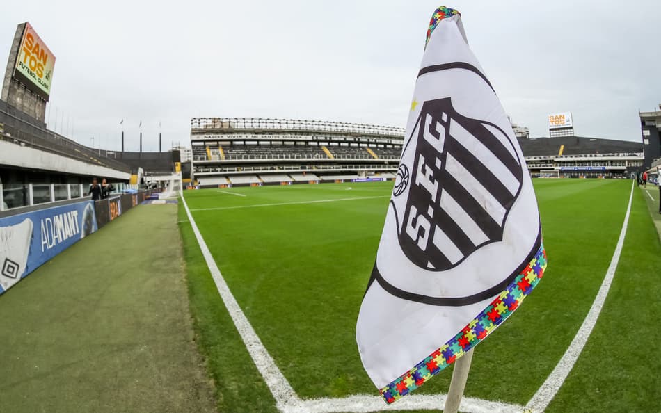 Vila Belmiro antes de Santos x Mirassol (Foto: Marco Miatelo/AGIF)
