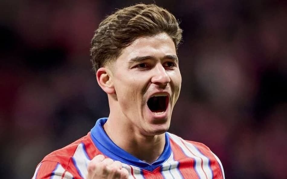 Julián Álvarez celebra gol pelo Atlético de Madrid (Foto: Reprodução/Instagram)