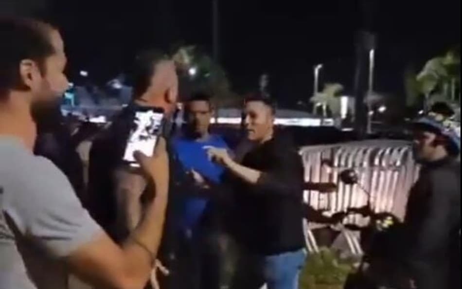 Segurança do Vasco agrediu torcedor em Brasília (Foto: Reprodução)