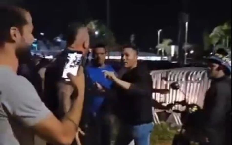 Segurança do Vasco agrediu torcedor em Brasília (Foto: Reprodução)