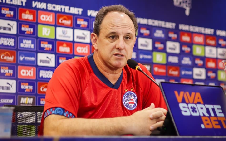Rogério Ceni em coletiva após a partida contra o Botafogo Foto: Letícia Martins / EC Bahia