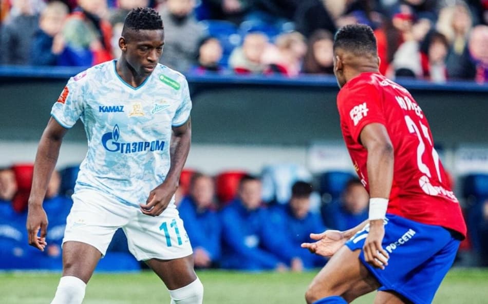 Luiz Henrique entrou no segundo tempo e converteu seu pênalti contra o CSKA (Reprodução: Zenit)