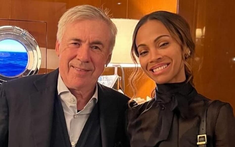 Carlo Ancelotti Zoe Saldaña