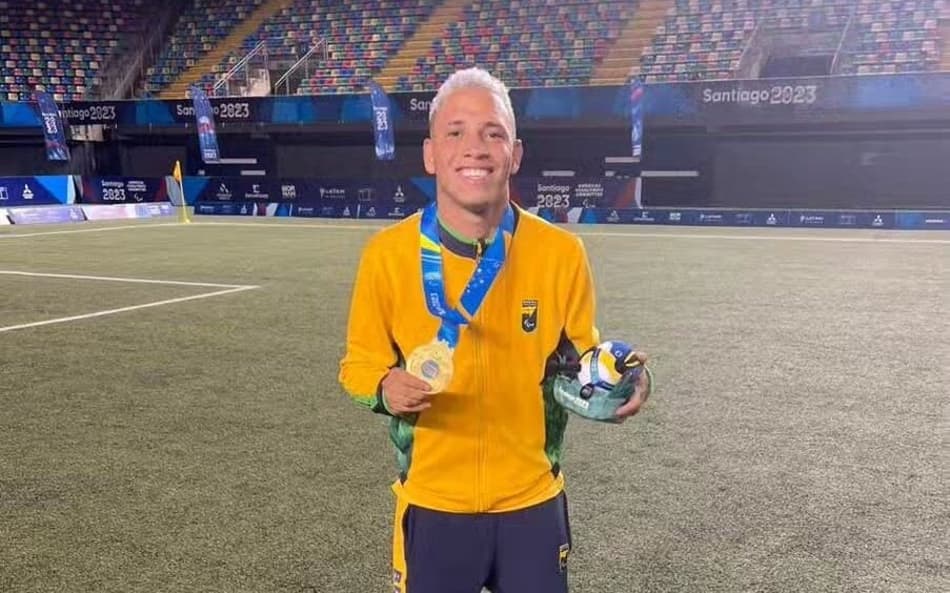 Ângelo Matheus foi campeão nos Parapan de Santiago