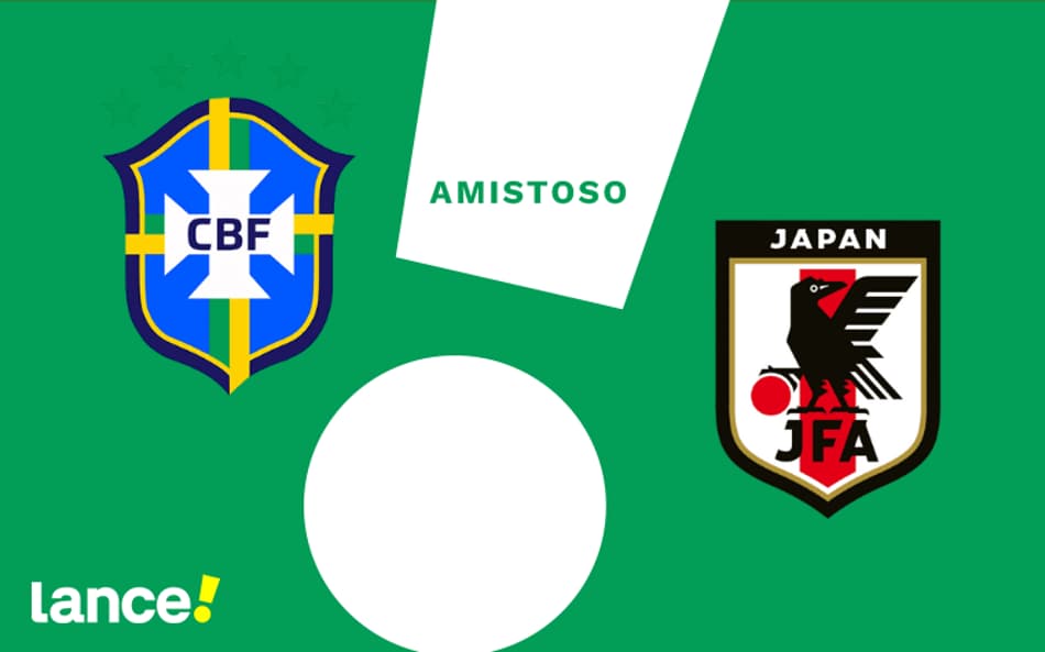 Brasil x Japão se enfrentam em jogo amistoso.