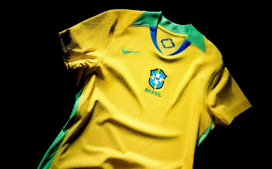 Nova camisa da Seleção Brasileira feminina. (Foto: NIKE/CBF/Divulgação)