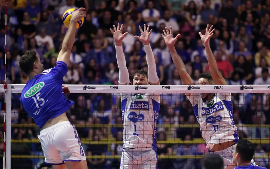 Campinas foi superado pelo Cruzeiro por 3 sets a 1