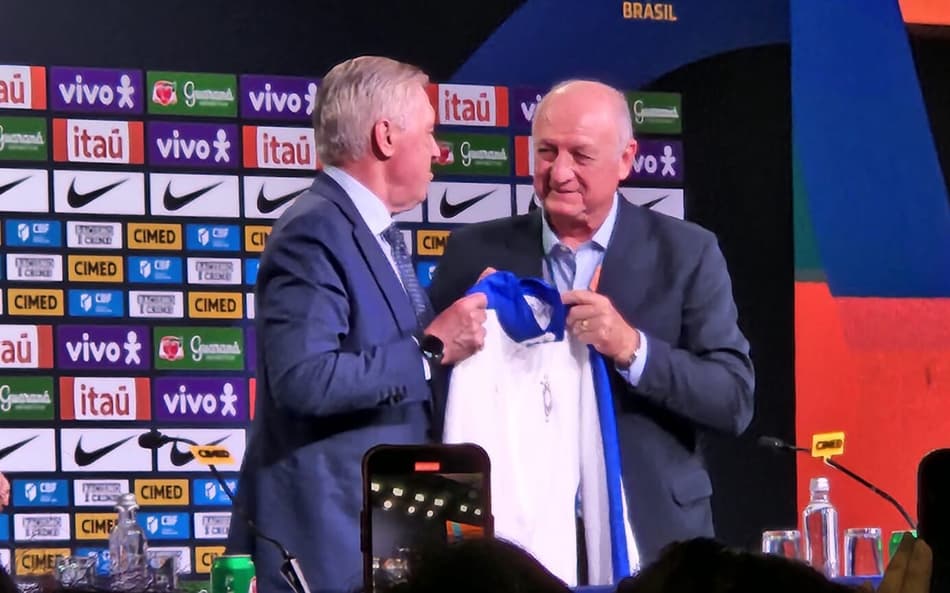 Parreira e Felipão mandam recado a Ancelotti na convocação: ‘Estaremos juntos!’