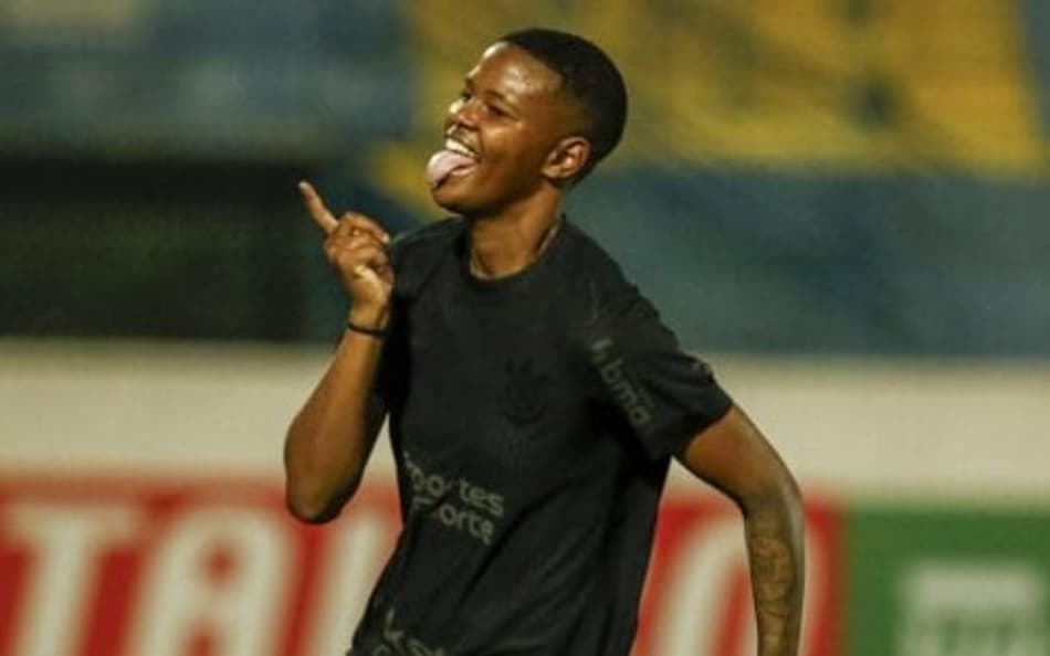 Jhonson, do Corinthians, comemora gol. (Foto: Corinthians/Divulgação)