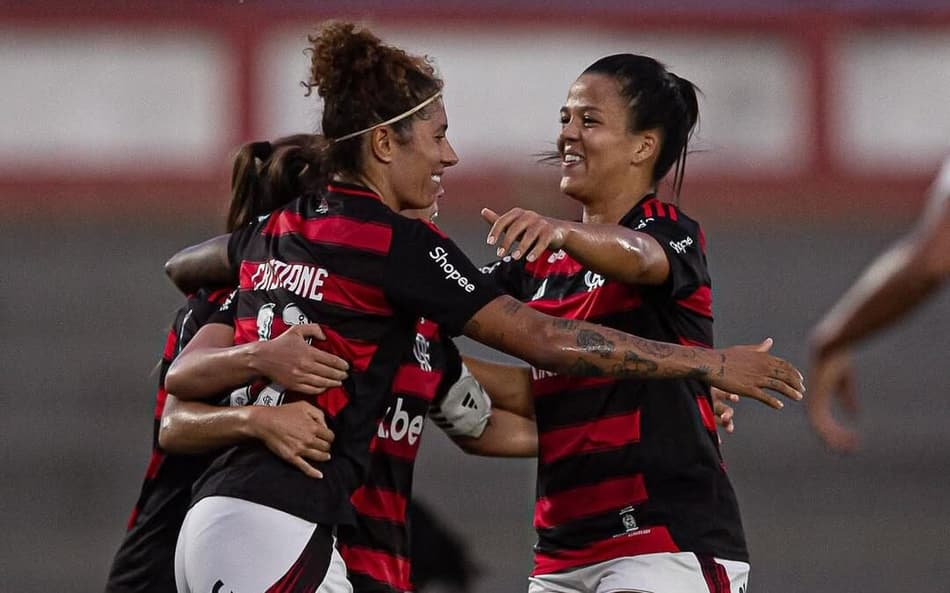 Cristiane marcou dois dos quatro gols do Flamengo contra o Real Brasília. (Foto: Flamengo/Divulgação)