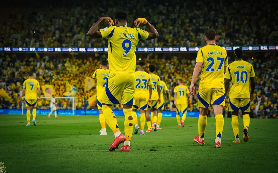 Jhon Durán comemora golaço pelo Al-Nassr (Foto: Reprodução/Instagram)