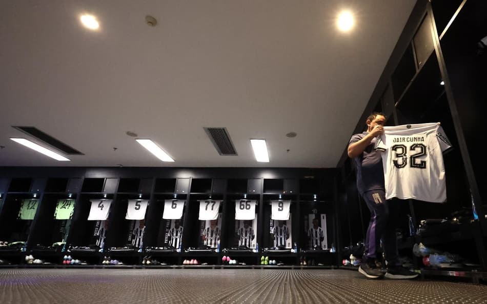 Vestiário do Botafogo no Maracanã (Foto: Vítor Silva/Botafogo)