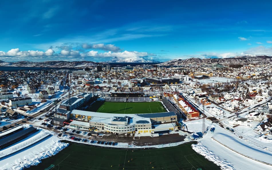 Estádio do Bodo Glimt, na Noruega
