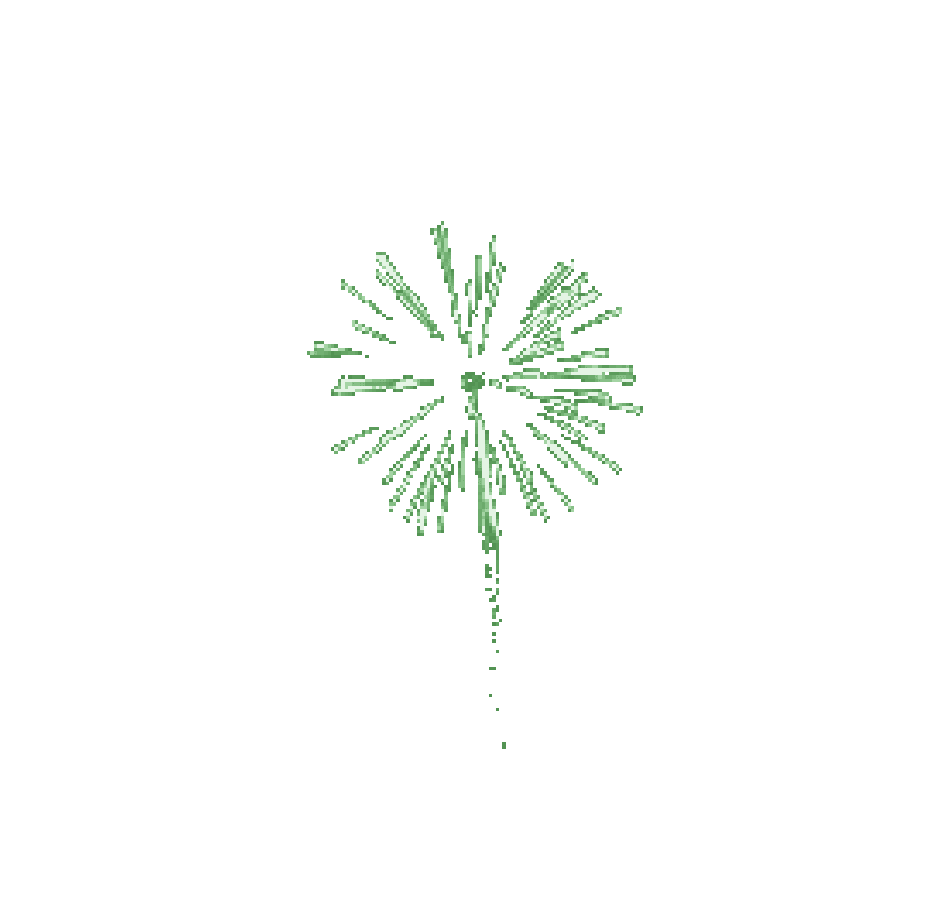 Fogos de artifício verde