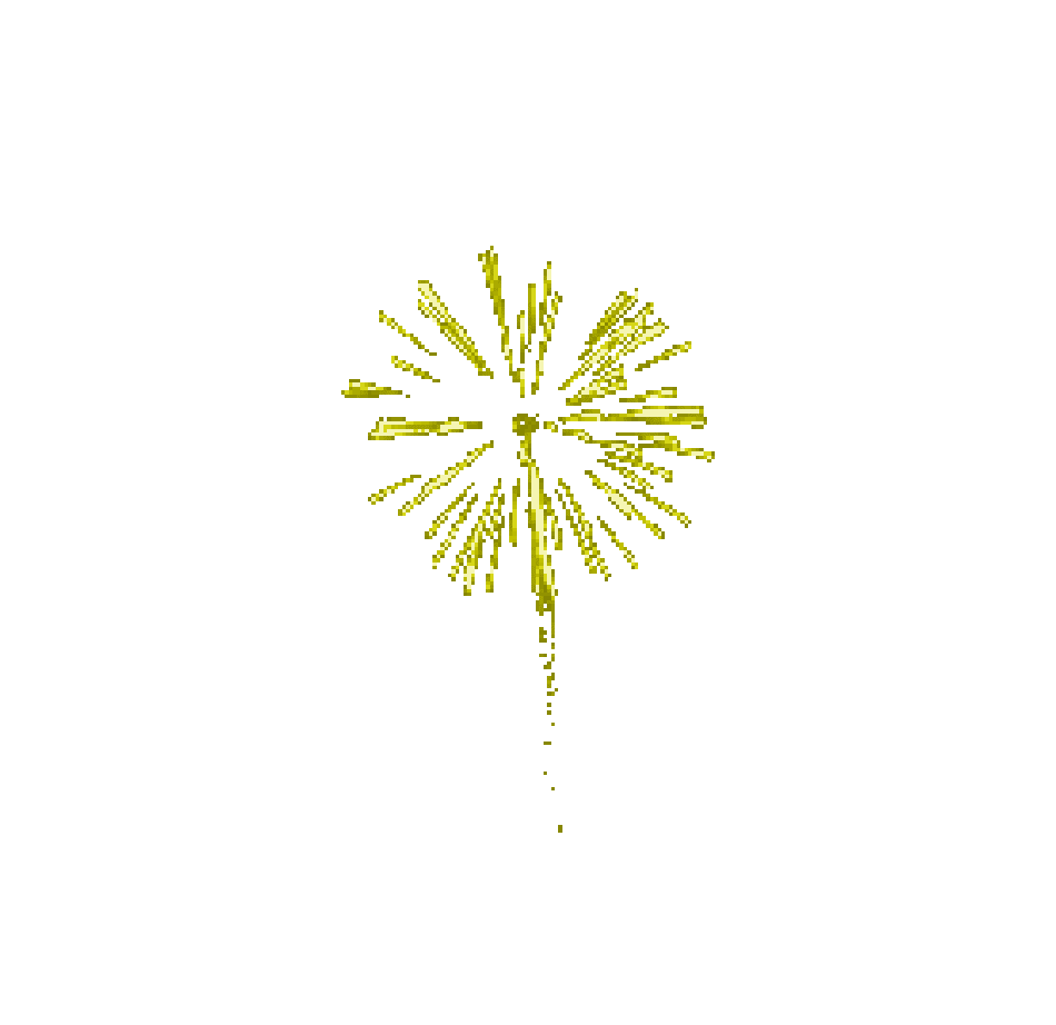 Fogos de artifício amarelo