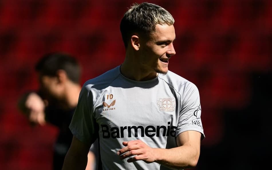 Florian Wirtz, alvo do Bayern, em treino pelo Bayer Leverkusen (Foto: Reprodução/Instagram)