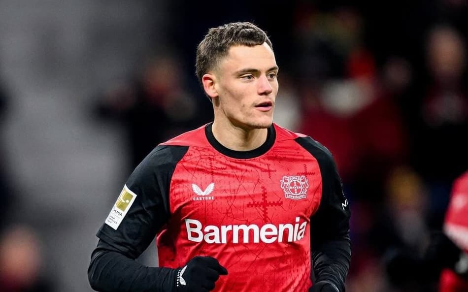 Florian Wirtz em ação pelo Bayer Leverkusen