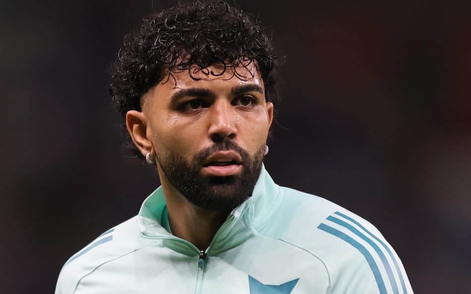 Gabigol no aquecimento do jogo do Cruzeiro contra o Vila Nova