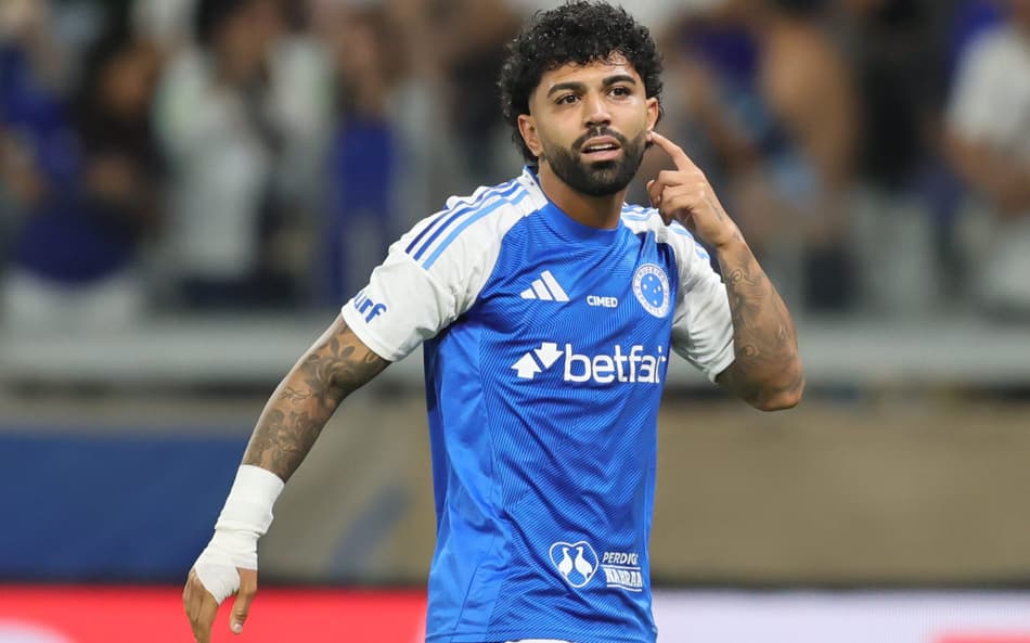 Gabigol comemora gol contra o Flamengo