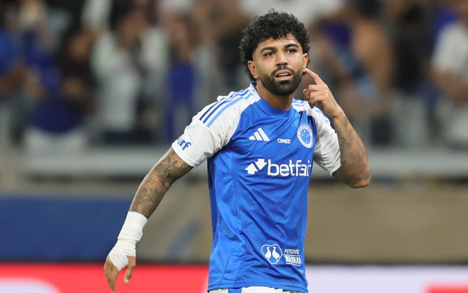 Gabigol comemora gol contra o Flamengo